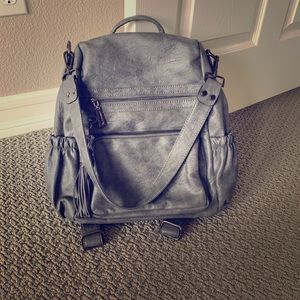 Grey backpack bag